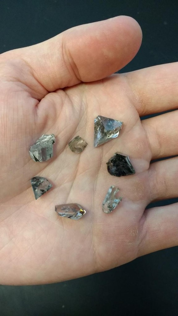 Diamond offcuts. (Courtesy of Evan Smith/Carnegie Institution for Science)